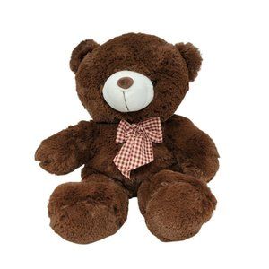 Fukei Teddy Bear Plush Stuffed Animal 15" Brown Soft!